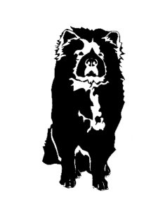 Chow Chow Stencil 2