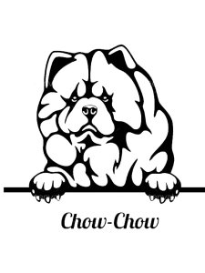 Chow Chow Stencil 4