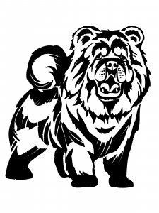 Chow Chow Stencil 5