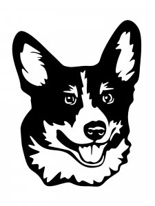 Corgi Stencil 1
