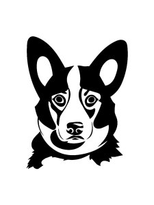 Corgi Stencil 14