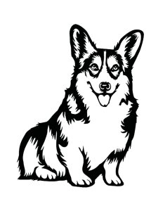 Corgi Stencil 2