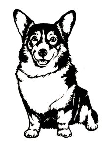 Corgi Stencil 4