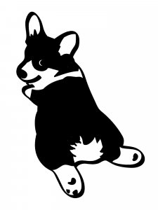 Corgi Stencil 9
