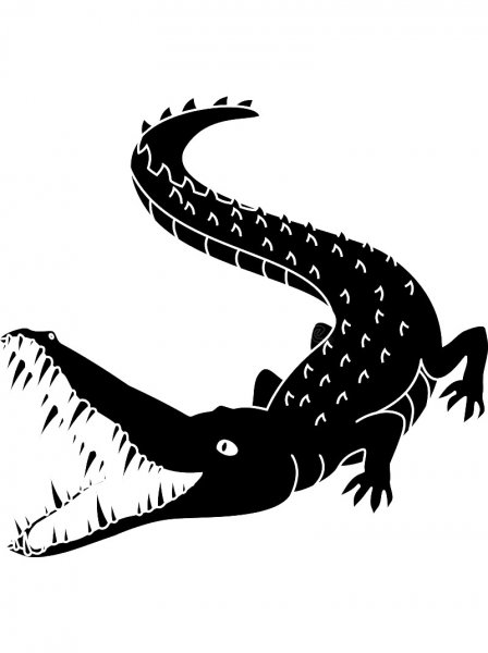 Free printable Crocodile stencils and templates
