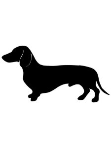 Dachshund Stencil 1