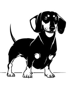 Dachshund Stencil 2