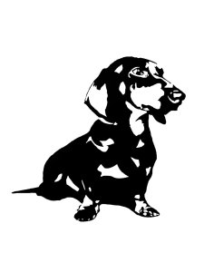 Dachshund Stencil 3
