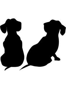 Dachshund Stencil 7