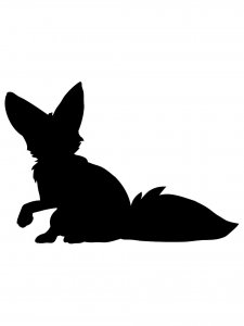 Fennec Fox Stencil 3