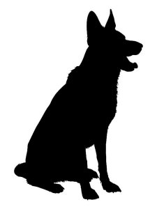 German Shepherd Stencil 1