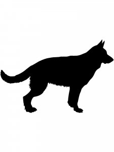 German Shepherd Stencil 15
