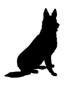 German Shepherd Stencil 16