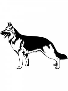 German Shepherd Stencil 18