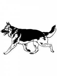 German Shepherd Stencil 19