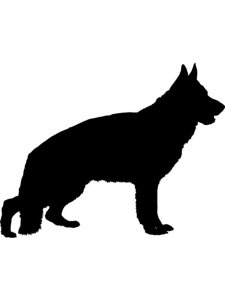 German Shepherd Stencil 6
