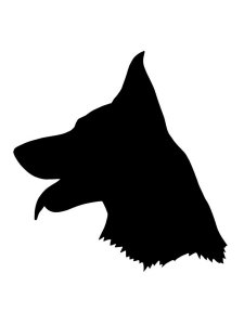 German Shepherd Stencil 8