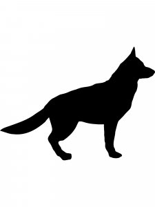 German Shepherd Stencil 9
