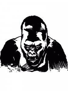 Gorilla Stencil 1