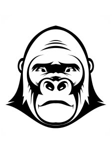 Gorilla Stencil 13