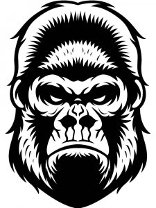 Gorilla Stencil 14