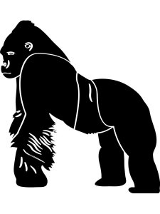 Gorilla Stencil 15
