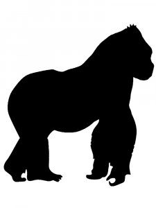 Gorilla Stencil 17
