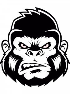 Gorilla Stencil 2