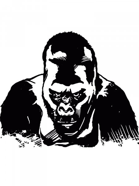 Free printable Gorilla stencils and templates