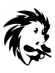Hedgehog Stencils 11