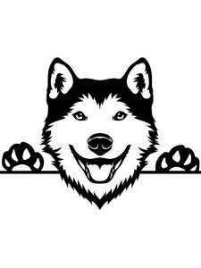 Husky Stencil 8