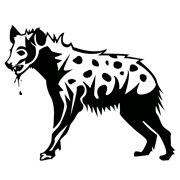 Pochoirs Hyène