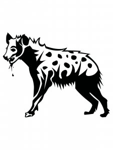 Hyena Stencil 2