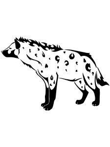 Hyena Stencil 6