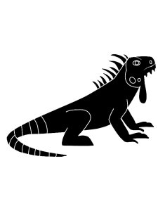 Iguana Stencil 8