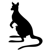 Kangaroo stencils
