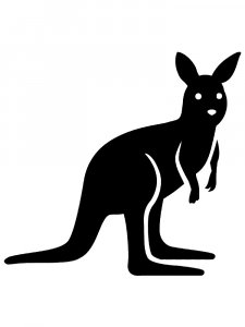 Kangaroo Stencil 5