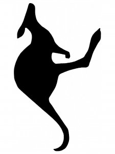 Kangaroo Stencil 9