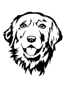 Labrador Stencil 2