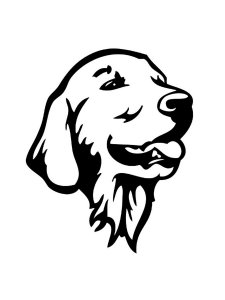 Labrador Stencil 7