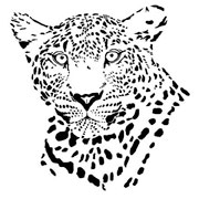 Leoparden Schablonen