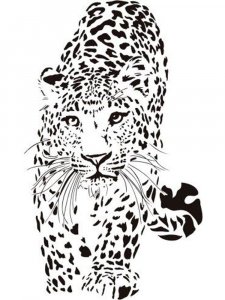 Free printable Leopard stencils and templates