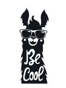 Llama Stencil 5