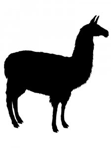 Llama Stencil 8