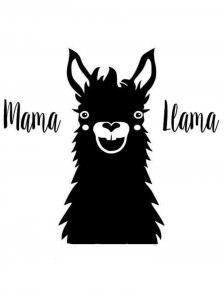 Llama Stencil 9