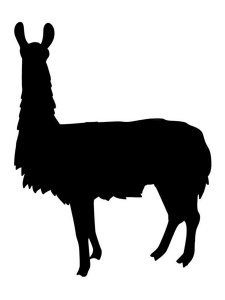 Llama Stencil 11