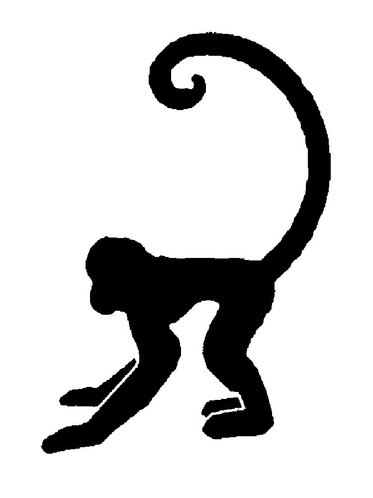 Free printable Monkey stencils and templates