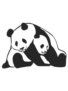 Panda Stencil 11
