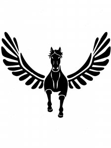 Pegasus Stencil 25