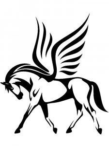 Pegasus Stencil 26